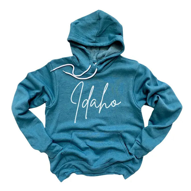 Idaho Cursive Hoodie Sweatshirt