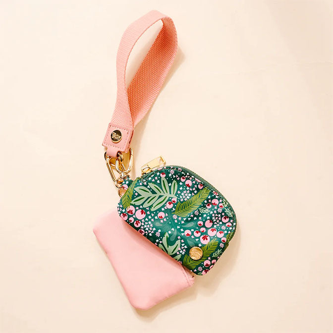 Dynamic Duo Pouch Wristlet-Jolly Sprig