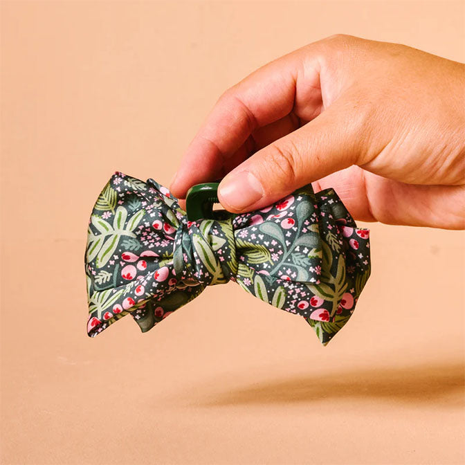 Mini Satin Bow Clip