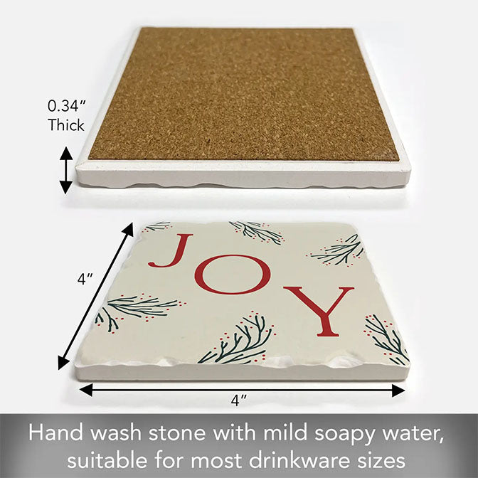 Thirstystone "Joy" Single Absorbent Stone Coaster