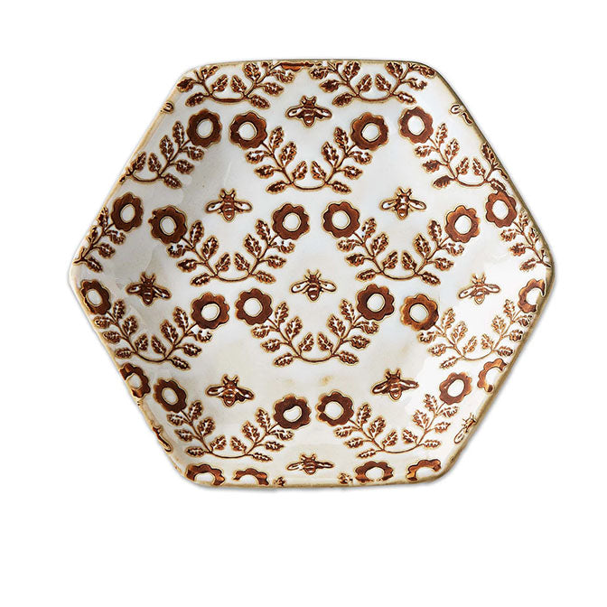 Lavender & Honey Hex Appetizer Plate