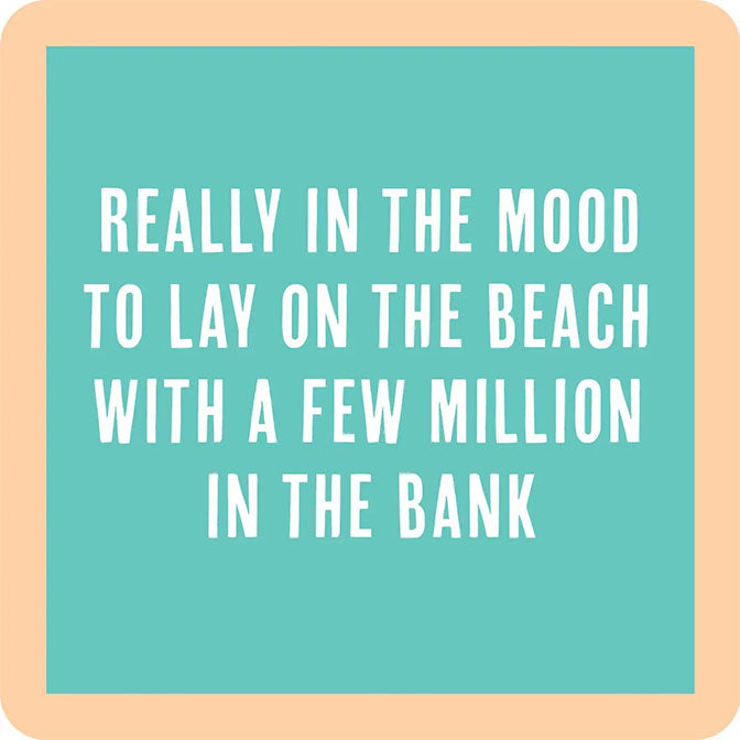 Lay on Beach Coaster