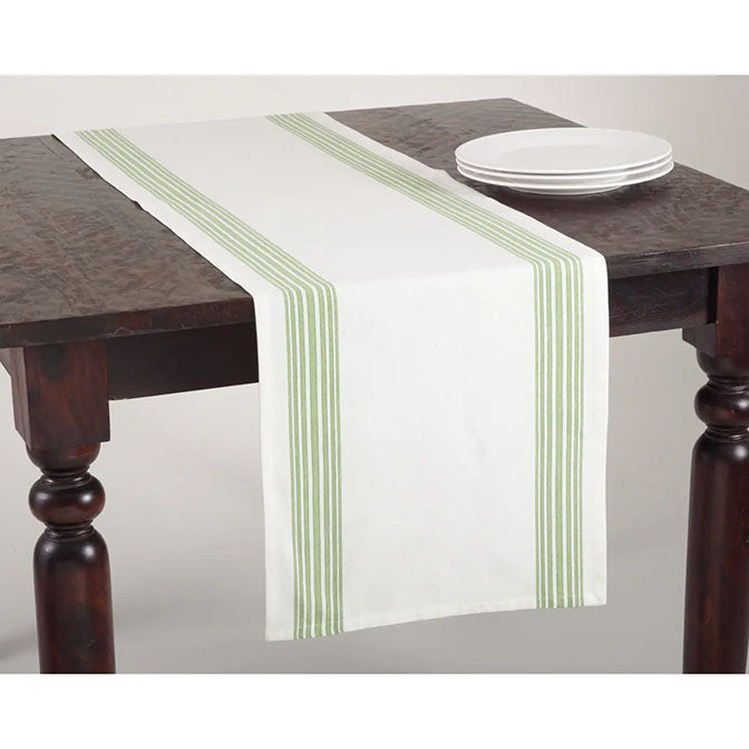 Striped Design Runner-Lime