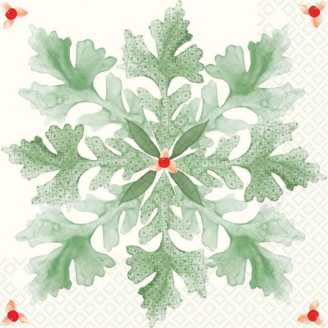 Paper Lunch Napkins Decorative Leaf Christmas