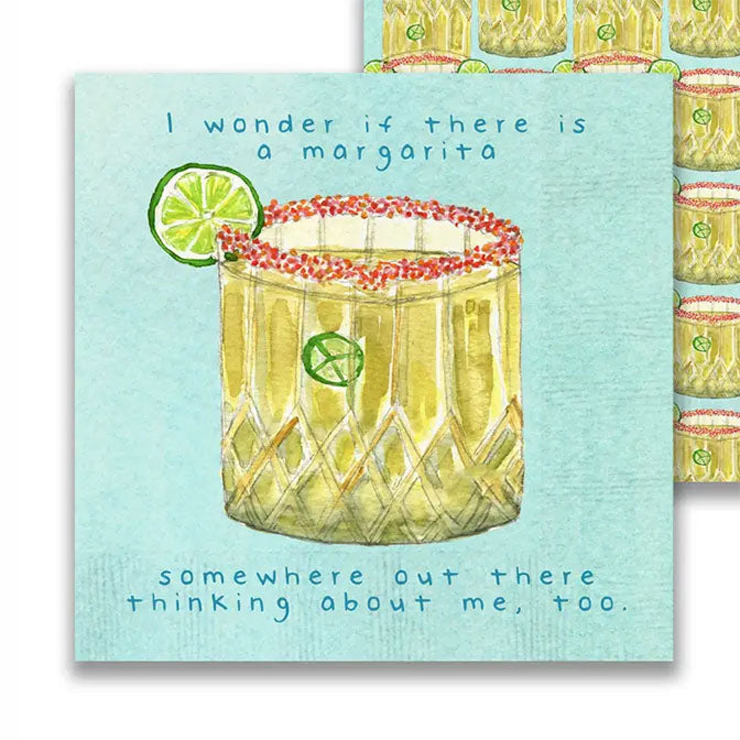 Margarita Somewhere Cocktail Napkin