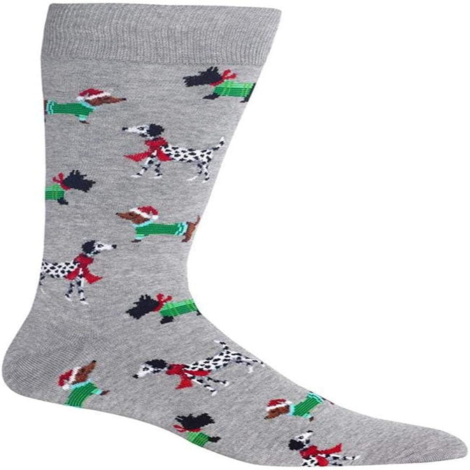 Mens Christmas Dog Socks