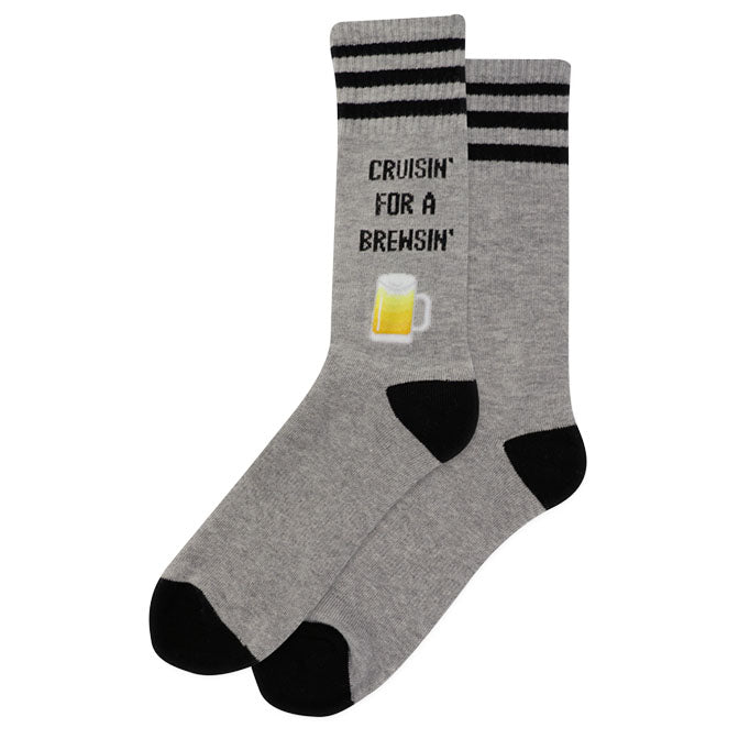 Mens Cruisin Bruisin Crew Socks