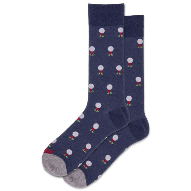 Mens Golf Balls Crew Sock