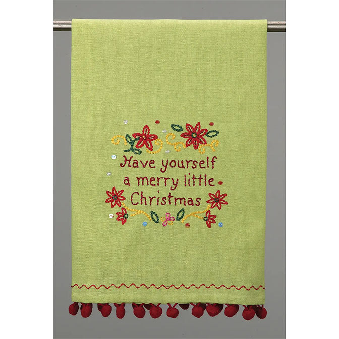 A Merry Little Xmas with Pom Pom Kitchen Towel