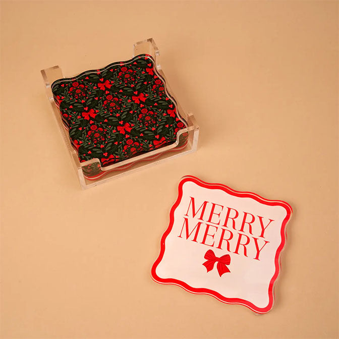 Table Talk Acrylic Coaster Set