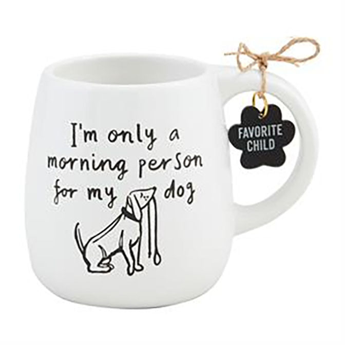 Morning Person Dog Collar Charm Mug