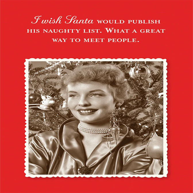 Naughty List Holiday Card