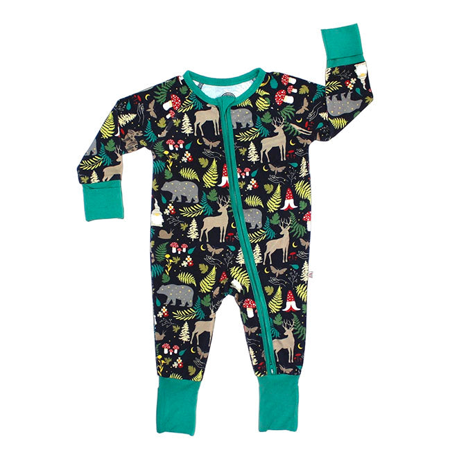 Night Forest Bamboo Pajamas Baby Romper Baby Clothes