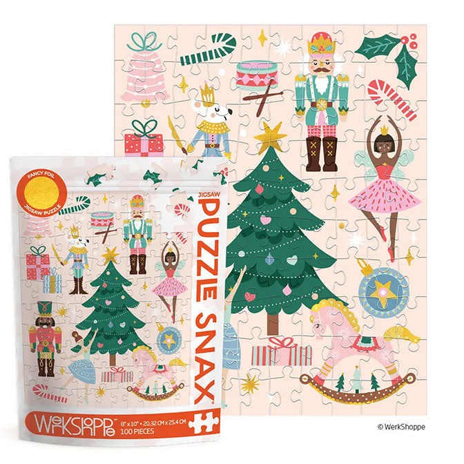 Nutcracker Ballet 100 Piece Christmas Puzzle Snax