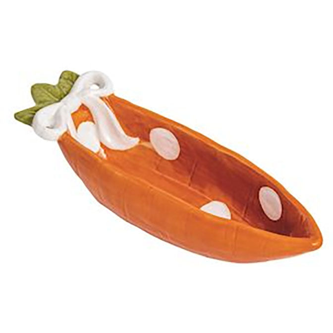 Orange Polka Dot Carrot Candy Dish