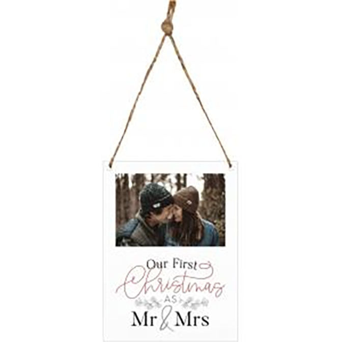 Our First Christmas As Mr. And Mrs. Hanging Frame