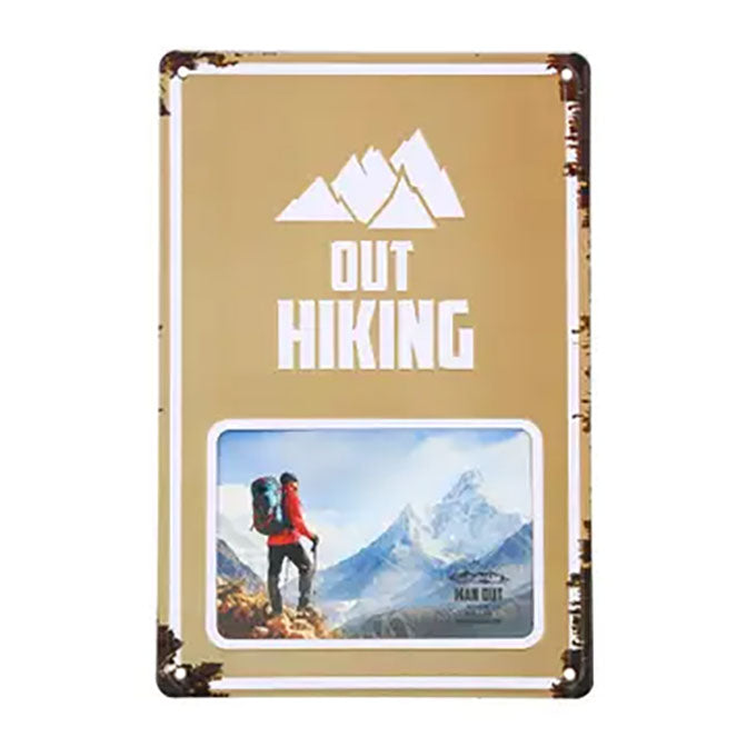 Out Hiking Tin Frame-8"x11.75"
