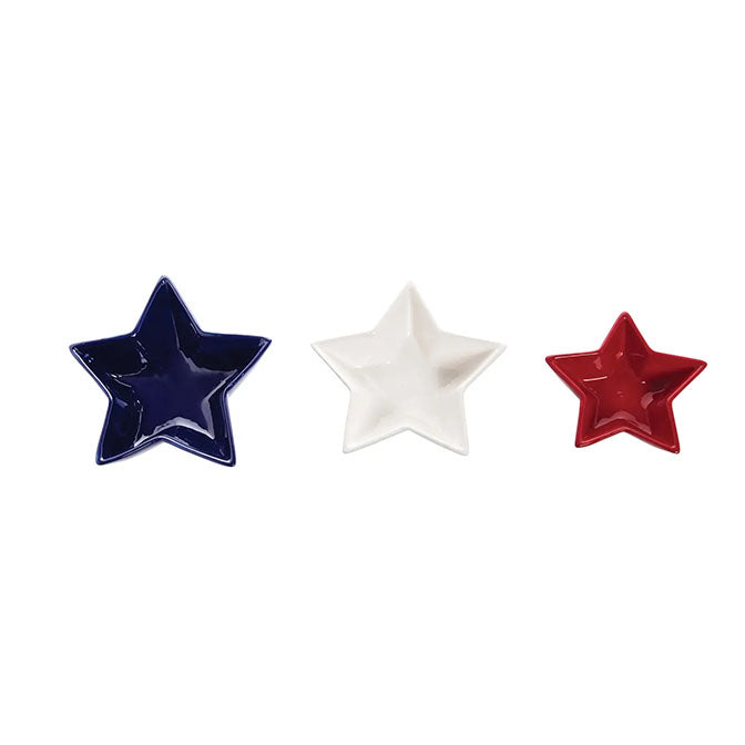 Patriotic Watercolor Stripe 4th of July Bowls