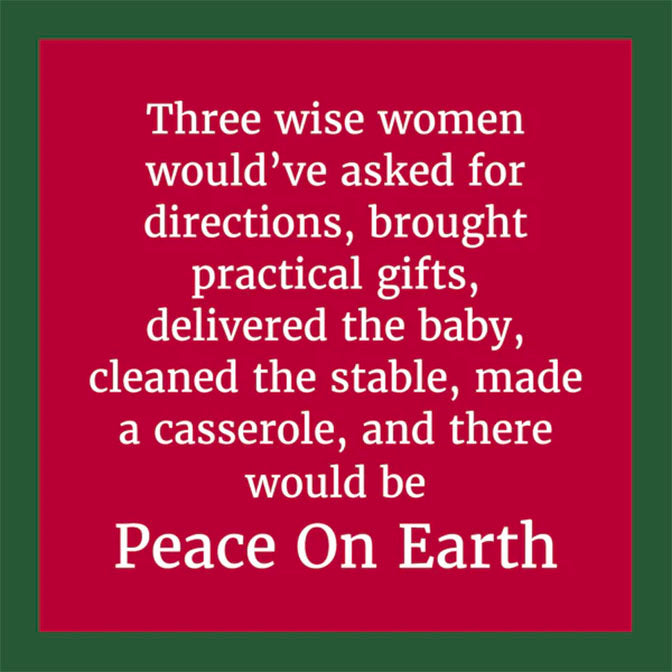 Peace Christmas Coaster