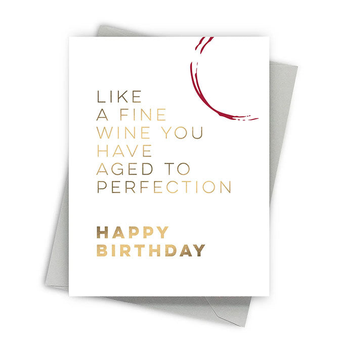 Perfectly Aged Birthday Card
