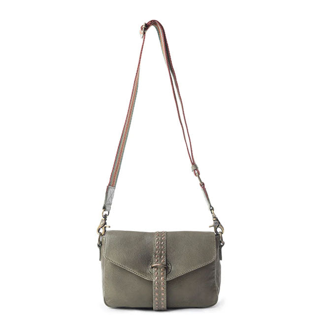 Pine Cone Leather Bag In Olive