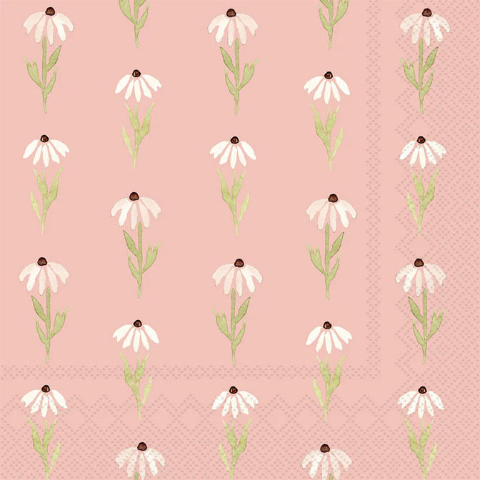 Pink Daisy Cocktail Napkin