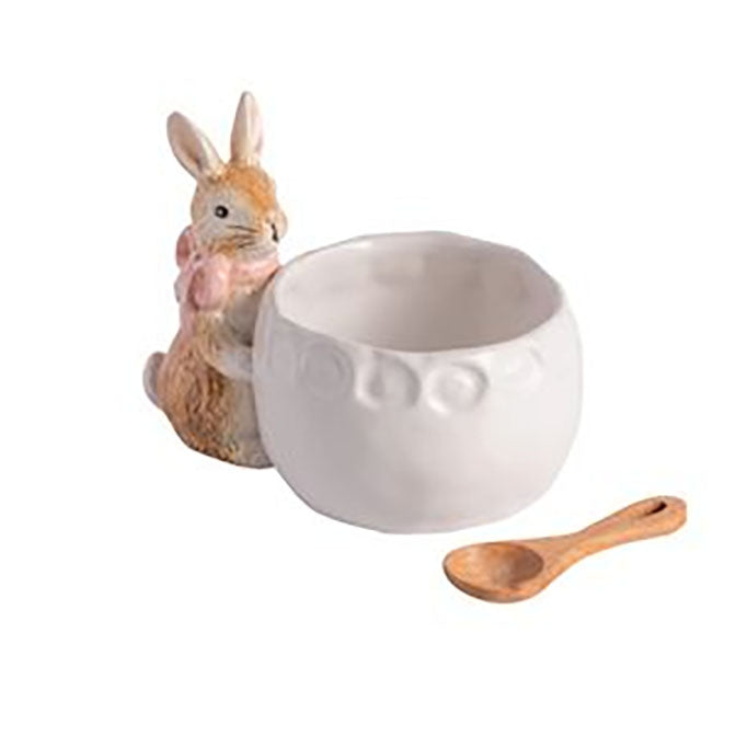 Pink Easter Bunny Dish
