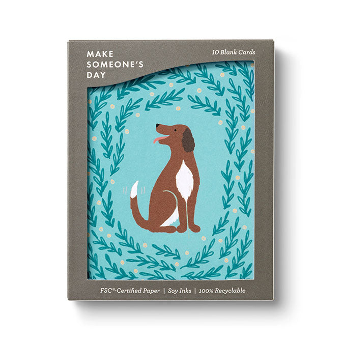 Playful Pup Blank Note Cards