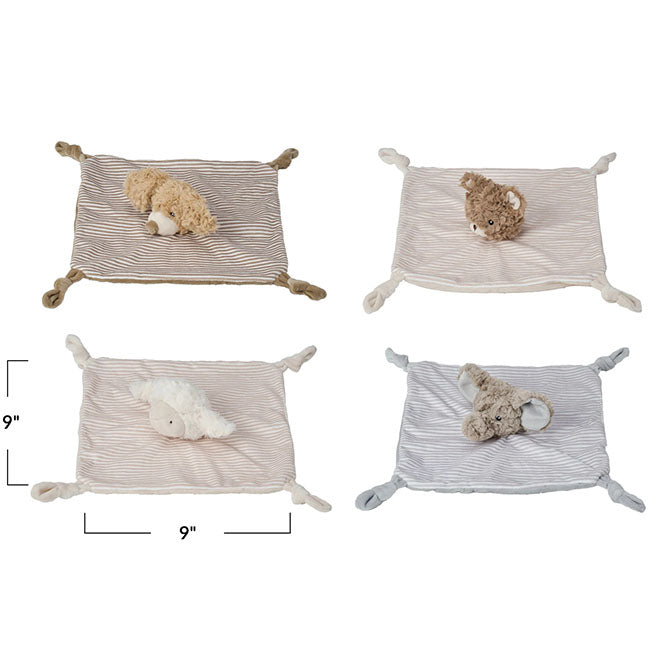 Plush Animal Snuggle Toy, Multi Color, 4 Styles