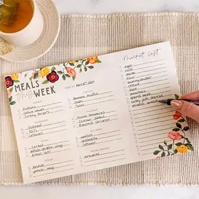 Poppies Menu Notepad