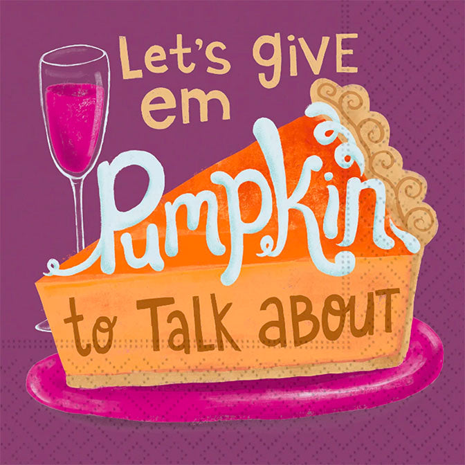 Pumpkin To Talk About Beverage Napkin