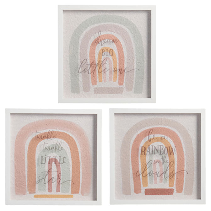 15.75" Rainbow Shadowbox Framed Wall Art