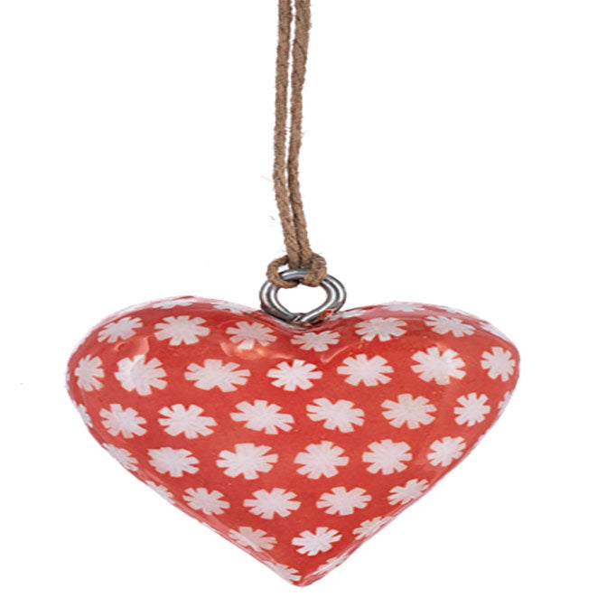 Mini Heart Ornament-Gingerbread