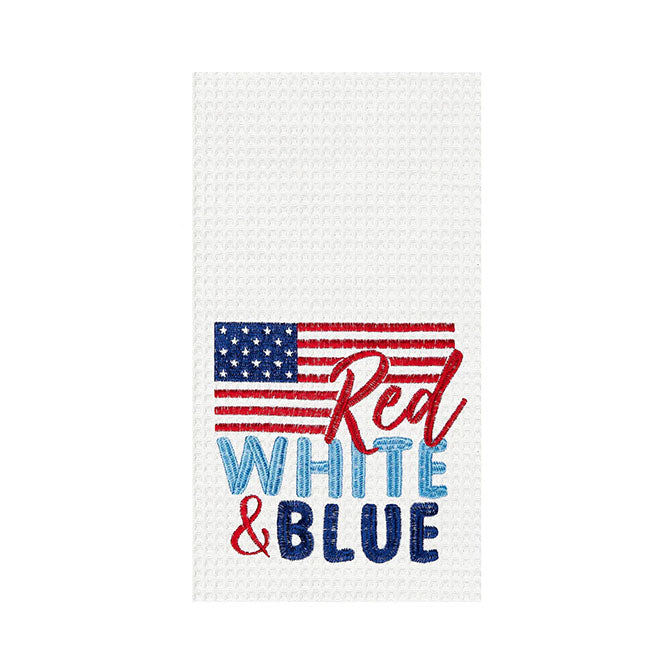 Red White & Blue Flag Kitchen Towel