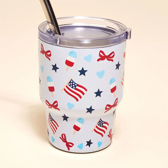 Red, White, & Bows Tiny Tumbler