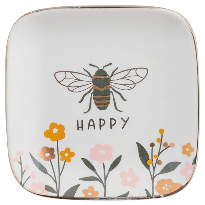 Bee Happy Small Trinket Tray