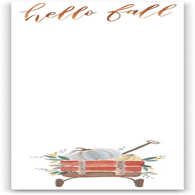 Hello Fall Notepad