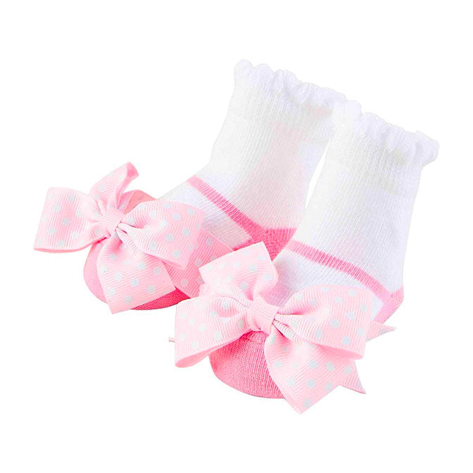 Pink Bow Socks