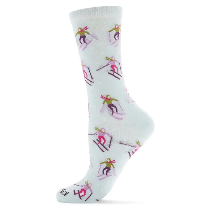 Memoi Skiing Paradise Crew Socks