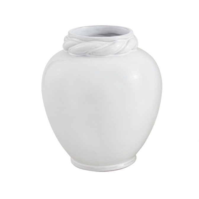 Small Twisted Handle Ceramic Vase