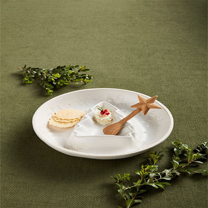 Snowflake Tree Chip & Dip Server