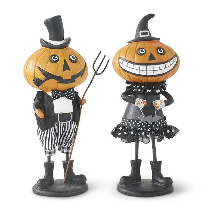 Resin Standing Pumpkin People (2 Styles)
