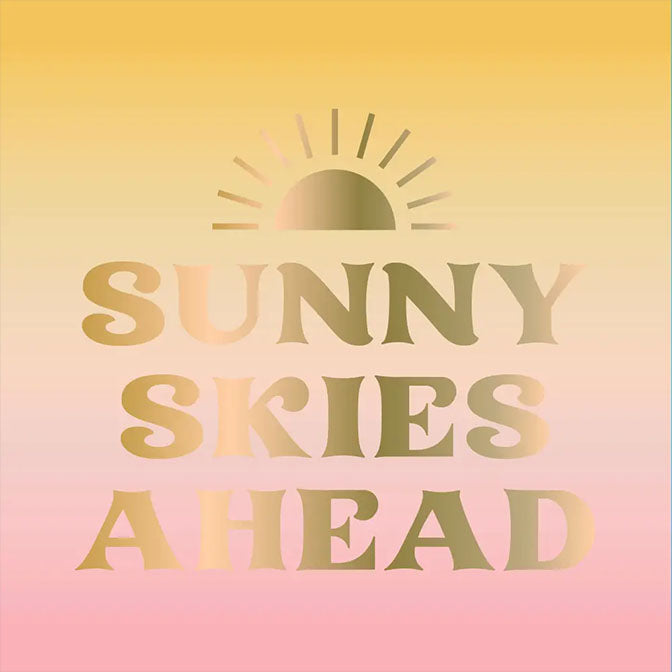 Funny Cocktail Napkins | Sunny Skies - Foil - 20ct