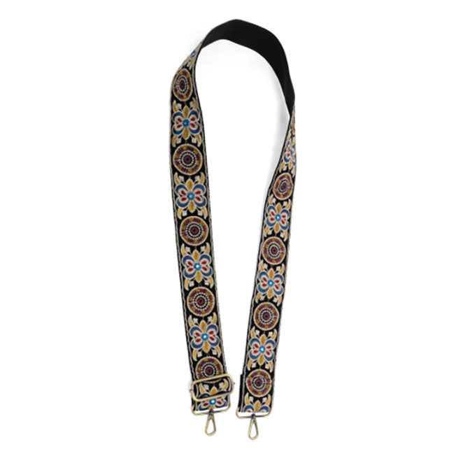 Multi Suzani Embroidered Guitar Strap