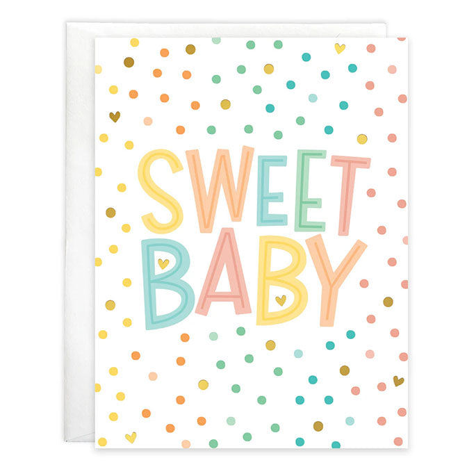 Baby card - Sweet Baby Dots