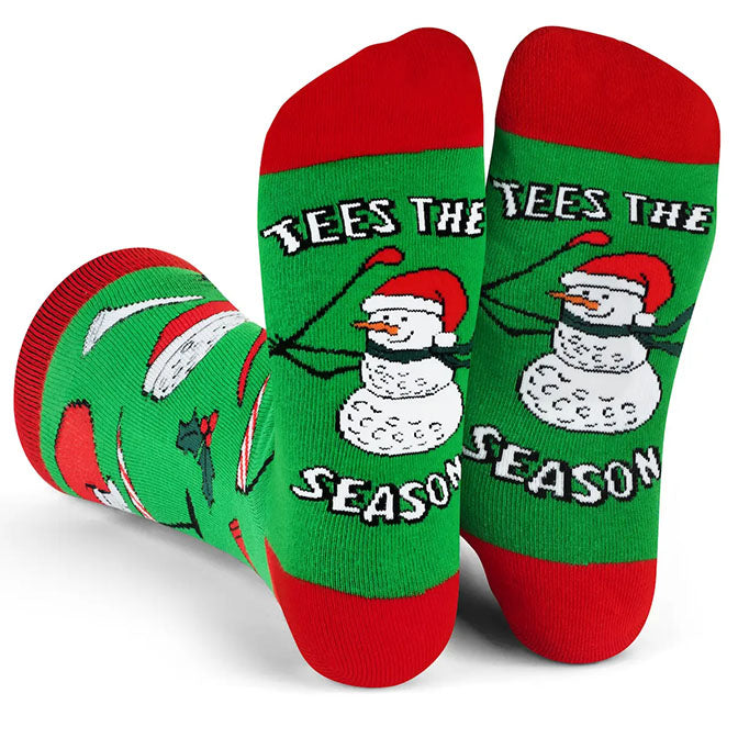 Tees the Season Golf Christmas Socks