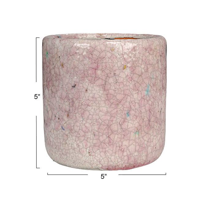 Decorative Terra-cotta Planter (Holds 4" Pot) (Each One Will Vary)