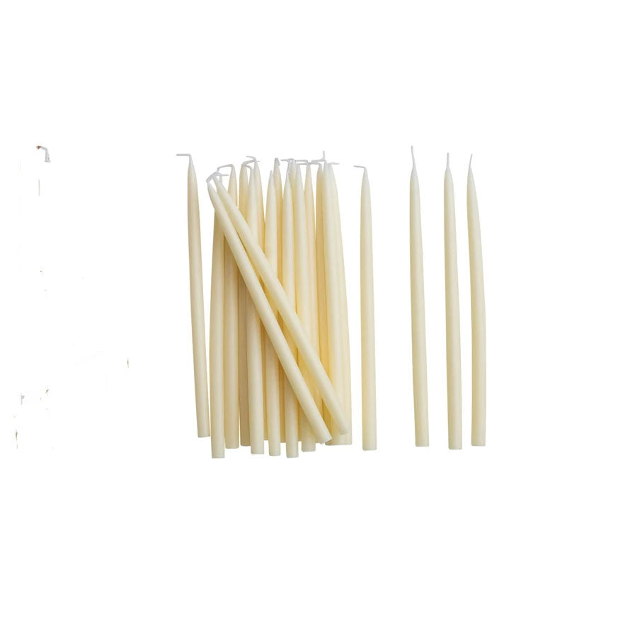 Unscented Thin Taper Candles