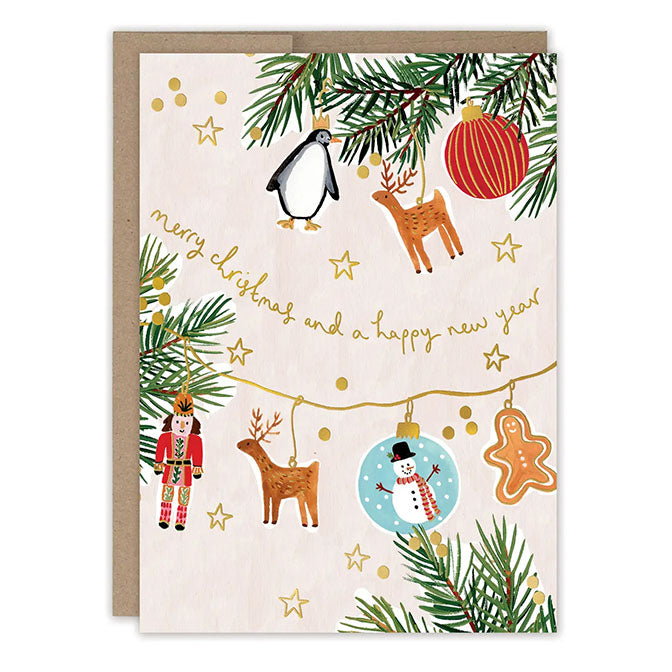 Tree Decorations Merry Christmas Holiday Card