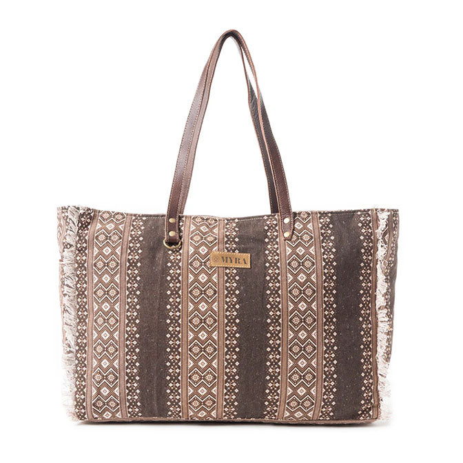 Tribal Spirit Weekender Bag-Brown